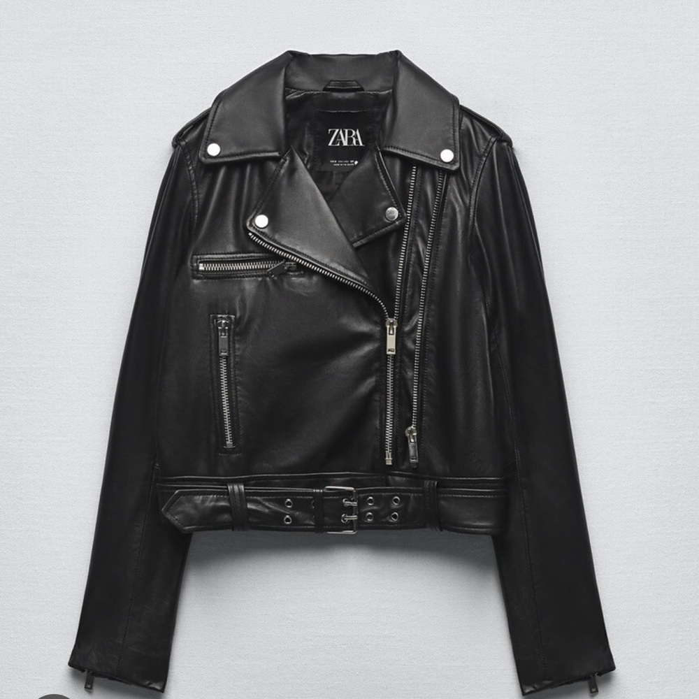 Zara leather jacket